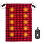 MANTUOLE Heated Sleeping Bag pad, Heated Sleeping Bag Liner, Type-C Input, 5+5 Heating Zones, Operated by Power Bank (Battery NOT Included) or Other USB Power Supply. Type-C.