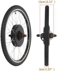 48V 1000W Rear Wheel Electric Bike Conversion Kit