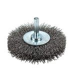 Forney 72254 Wire Wheel Brush, Coarse Crimped with 1/4" Hex Shank, 3"