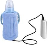 Milk Bottle Heated Pad, USB Portable Mug Milk Bottle Warmer Milk Bottle Heater Feeding Bottle Infant Storage Bag for Outdoor(Blue)