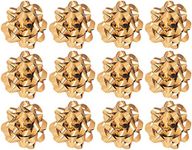 The Gift Wrap Company Decorative Confetti Bows, Large, Gold Metallic