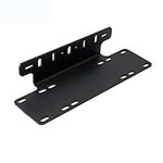 PICAA 15 Inch Front Bumper License Plate Bracket Aluminum Bull Bar Front Bumper Mounting Bracket Holder for Off road LED Work Light Bar(Black, Universal Fit)