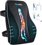 Lumbar Support Pillow for Office Chair Car Lumbar Pillow Lower Back Pain Relief Memory Foam Back Cushion with 3D Mesh Cover Gaming Chair Back Pillow Ergonomic Back Rest for Wheelchair Desk