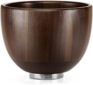 SpaceAid Wooden Bowl for Mixer - Kitchen Space Aid Acacia Wood Mixing Bowls Holder for Stand Mixer, Compatible with 4.5 & 5 QT Tilt-Head Models Kitchen, Natural Wood