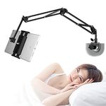 Tablet Stand Phone Holder Tablet Holder for Bed [Ultra Sturdy Bottom Clamp], Flexible Tablet arm Stand for Desk Mount Compatible with iPad Pro 12.9, iPad, Galaxy Tab, iPhone or 4.5~13 Inch Devices