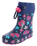 Beck Girls Lucky bug warm Wellington rain boots