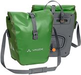 VAUDE Rear Pannier Bike Bag - Set of 2 - PVC-Free Tarpaulin Bike Panniers - Waterproof Pannier Bags with a 28 Litre Total Storage Volume - Parrot Green