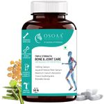 OSOAA Bone & Joint Care (90 Tablets) | Marine Calcium with Magnesium, Zinc, Hadjod, Vitamin D3,K27 & B12 | 3X Calcium with Nautral Aquamin Calcium | Lab Tested & FSSAI Approved