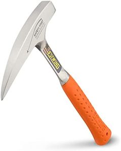 Estwing Rock Pick - 22 oz Geological Hammer with Pointed Tip & Shock Reduction Grip - EO-22P, Orange