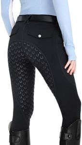 FitsT4 Sports Girls Riding Pants Fleece Lined Winter Breeches Full Seat