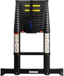 ALDORR Professional 17FT / 5.2M Aluminum Telescoping Ladder, One-Button Retraction Extension Ladder for Home - 330LB / 150 KG
