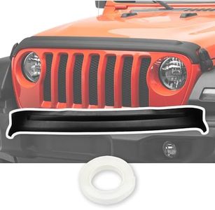 RigidWire Hood Deflector Compatible with Jeep 2021-2025 Wrangler JL Hood Protector Waterproof Uvioresistant Trail Armor Textured Black Hood Guard Shield Bug Deflector