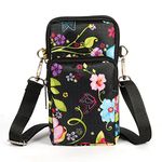 Elbourn Crossbody Bag For Women Phone Pouch Purse, Crossbody Handbags Small Cellphone Shoulder Bags Multifunction Phone Bag With Adjustable Strap For Smartphone 6.5" Keys Coins Cards