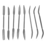 Double Ended File, 8PCS Wood Files and Rasps, Double Ended Riffler Wood Rasp File Set Riffler File Set Wood Files for Woodworking, File Handles