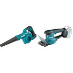 Makita DUB185Z 18V Li-ion LXT Blower - Batteries and Charger Not Included & DUM111ZX 18V Li-ion LXT 110mm Grass Shears Complete with Head Trimmer Attachment – Batteries and Charger Not Included