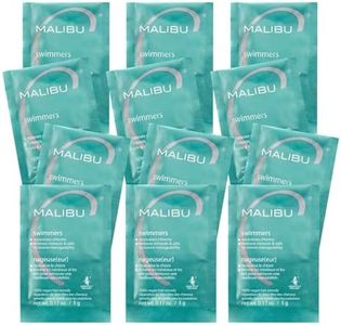 Malibu C Swimmers Wellness Remedy - Restoring & Hydrating Hair Care with Vitamin C Complex - Protects Hair Discoloration from Chlorine and Pool Elements (12 Packets)