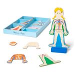 Melissa & Doug Magnetic Human Body Anatomy Play Set With 24 Magnetic Pieces and Storage Tray | Human Body Model For Kids, Human Body Puzzle For Preschoolers And Kids Ages 3+