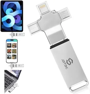 Photo-Stick 512GB All-in-One Photo & Video Backup-Storage for iPhone Android Mac & PC | Multiport-Flash-Drive & Memory-Stick for Seamless File Transfer Auto-Secure-Backup-USB-Flash-Drive Photo-Backup