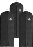 Clay Roberts Long Garment Bags, Black Dress Covers, Pack of 3, Clothing Storage Bags, Travel, Weddings, Suits, Dresses, Fabric Clothes Bag, Clothes Storage, Covers, Garment Bags, Dust Bag, Suit Bag