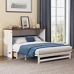 Oudiec Queen Size Murphy Bed with L