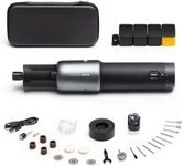 HOTO Mini Cordless Rotary Tool Kit, Engraving Pen for All Materials, 5 Speeds 25000 RPM, LED Light, 35 Rich Accessories, Maximum Versatility 4V Power Rotary Tool for Engraving, Sanding, DIY Crafts