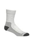 Icebreaker Women's Hike+ Light Crew Sock, Blizzard Heather, Large