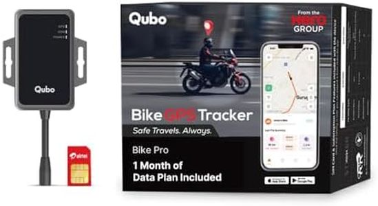 Qubo Wired Bike GPS Tracker from Hero Group | AI Features | Live Tracking + Engine ON-Off Alerts | Anti-Theft | Towing Alerts | Accident Alerts | Bike Pro | 1 Month SIM Data |