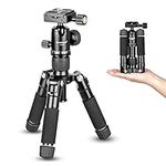 Koolehaoda Portable Mini Tripod Aluminum Alloy Tabletop Tripod Height 20 inch / 51cm with 360 Degree Ball Head and Bag for DSLR Camera, Video Camcorder.Load up to 11lbs / 5kg - (Black)