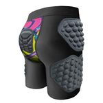 Topeter Padded Compression Shorts Girls Hockey Protective Gear, Youth Impact Protection Short Pants Pad Sport Shorts Pink YS