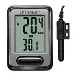 CAT EYE CYCLOCOMPUTER VELO 7 BLACK CC-VL520