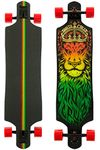 Santa Cruz Lion God Rasta Drop Thru Cruzer Freeride Longboard Deck Complete 40"