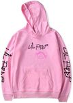 Lil Peep Hoodie Unisex Fashion Print Zip Hoodie Sweatshirt Jacket Pullover Pink