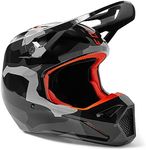 Fox Racing Youth V1 BNKR Helmet (Grey Camo) 29737-033-YL