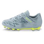 Nivia Encounter 11 Football Stud for Kids, Synthetic Leather Upper, Double-Color TPU Sole, Ideal for Hard & Grassy Surfaces, Comfort Grey, UK13