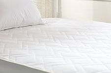 Lancashire Bedding Premium 100% Natural Pure Wool Mattress Protector with Pure Cotton Casing - Emperor