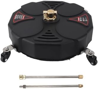 13 Inch Pressure Washer Cleaner with 4 Wheels, 2500PSI Power Washer Cleaner with 1/4 Inch Quick Plug, High Pressure Washer Cleaner for Concrete, Patio