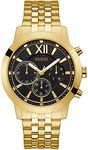 GUESS Men's Analog Quartz Watch with Gold-Tone Stainless Steel Bracelet (Model: GW0068G3) One Size