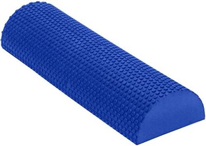 Physiostore High-Density EVA Foam Rollers | Deep Tissue Massager | Myofascial Release Textured Bumps | 18” / 45cm Half Roller |