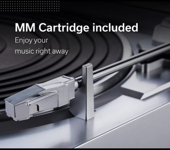 Denon DP-29F Record Player – Silver Turntable