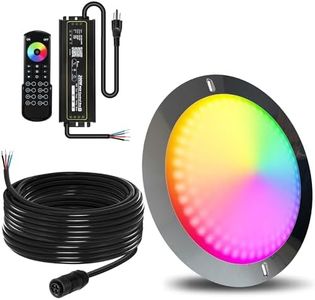 Goldlife P11 LED Pool Lights for Inground Pool, 120W 120V / 11 Inch / 50FT Cord/Stainless Steel/with Adaptable Joint/Waterproof 2-in-1 Controller & Transformer, Remote & App Control