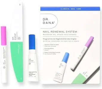 Dr. Dana Nail Repair Kit for Damaged Nails – Strengthening & Exfoliating Treatment with Glycolic Acid, Nail Primer, Hydrator & Priming Wand for Shiny, Healthy Nails, Halal Certified Nail Care Kit