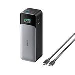 Anker 737 Power Bank (PowerCore 24K), 24,000mAh 3-Port Portable Charger with 140W Output, Smart Digital Display, Compatible with iPhone 13 Series, Samsung, MacBook, Dell, AirPods, and More