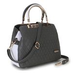 clementine Women’s Satchel Bag | Ladies Purse Handbag for women stylish latest | Grey |