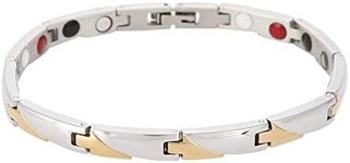 Elegant Titanium Magnetic Bracelets, Women Fashion Health Care Bracelet Elements Stainless Steel Bangle Healthy Balance Relief for Arthritis and Carpal Tunnel