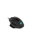 CORSAIR NIGHTSWORD RGB Wired Tunable FPS/MOBA Gaming Mouse – 18,000 DPI – 10 Programmable Buttons – Weight System – iCUE Compatible – PC, Mac, PS5, PS4, Xbox – Black