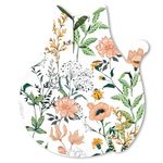 Hsxnam Funny Mouse Pad Cute Cat Shape Mouse Pad, Office Desk Accessories Decor for Women 9.65 x 8 Inch Small Mousepad with Non-Slip Rubber Base Washable Waterproof, Beautiful Floral