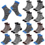 Kids Socks, Boys Girls Athletic Socks 12 Pairs Crew Sports Active Casual Cotton Socks, Aged 10-14