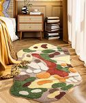 UKELER Soft Shag Rug for Girls Cute Moss Home Decor Non Slip Washable Area Runner Rugs for Bedroom Bedside Laundry Room Playroom 59''x31.5''