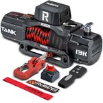 RUGCEL WINCH 13500 lb Synthetic Rope Winch 12V Waterproof Electric Winch,2 in 1 Wireless Remote Control, for SUV, Truck & Trailer - Tank Series