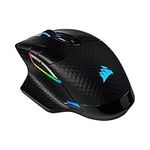 Corsair Dark CORE RGB PRO, Wireless FPS/MOBA Gaming Mouse with Slipstream Technology, Black, Backlit RGB LED, 18000 DPI, Optical